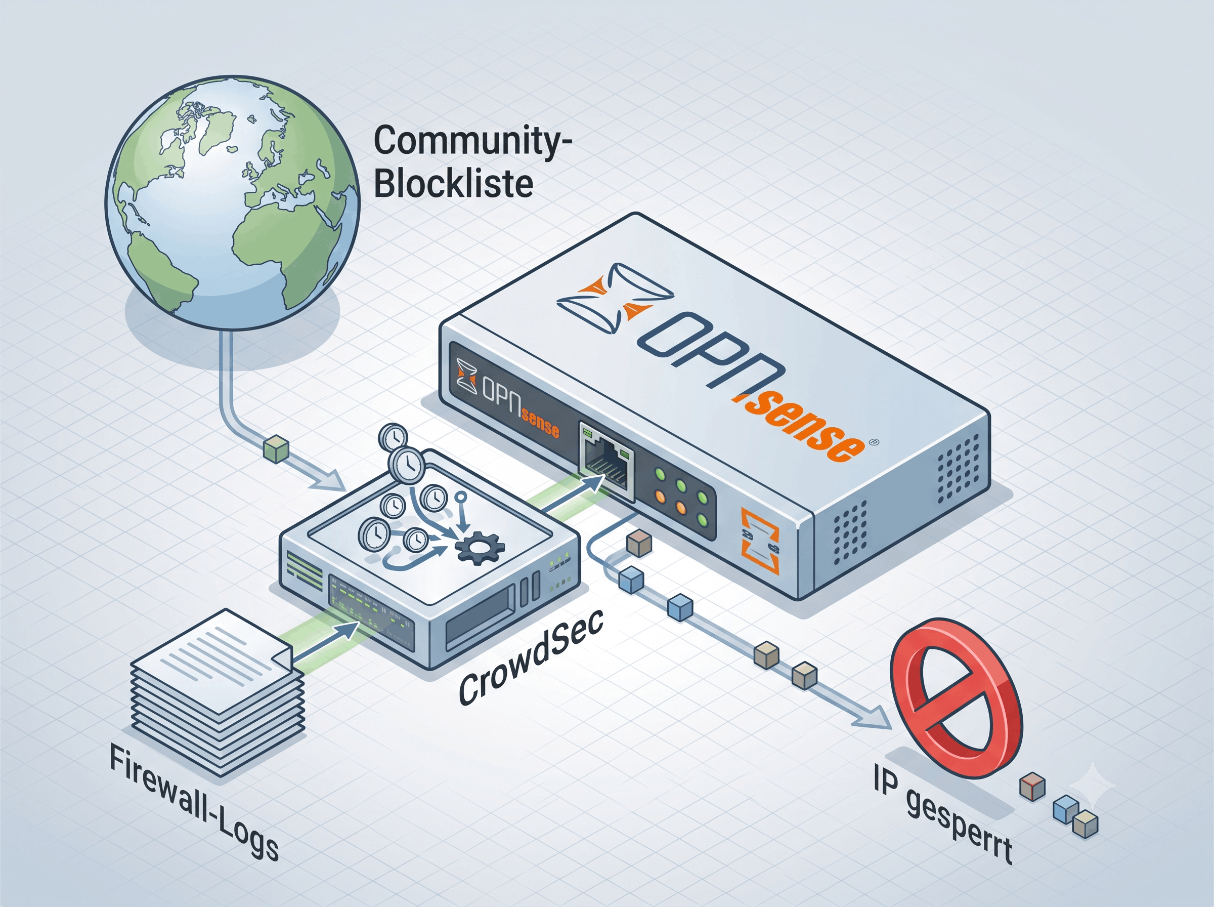 Netzwerkschutz mit CrowdSec auf OPNsense