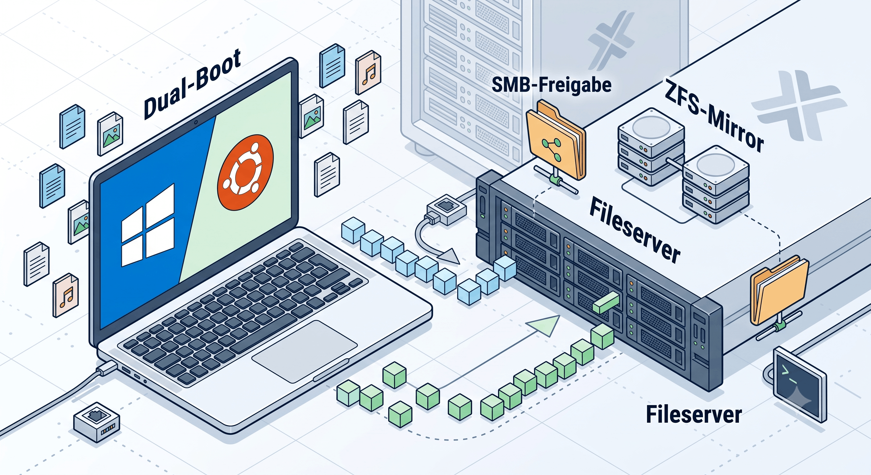 Zentraler Fileserver (Samba/ZFS)